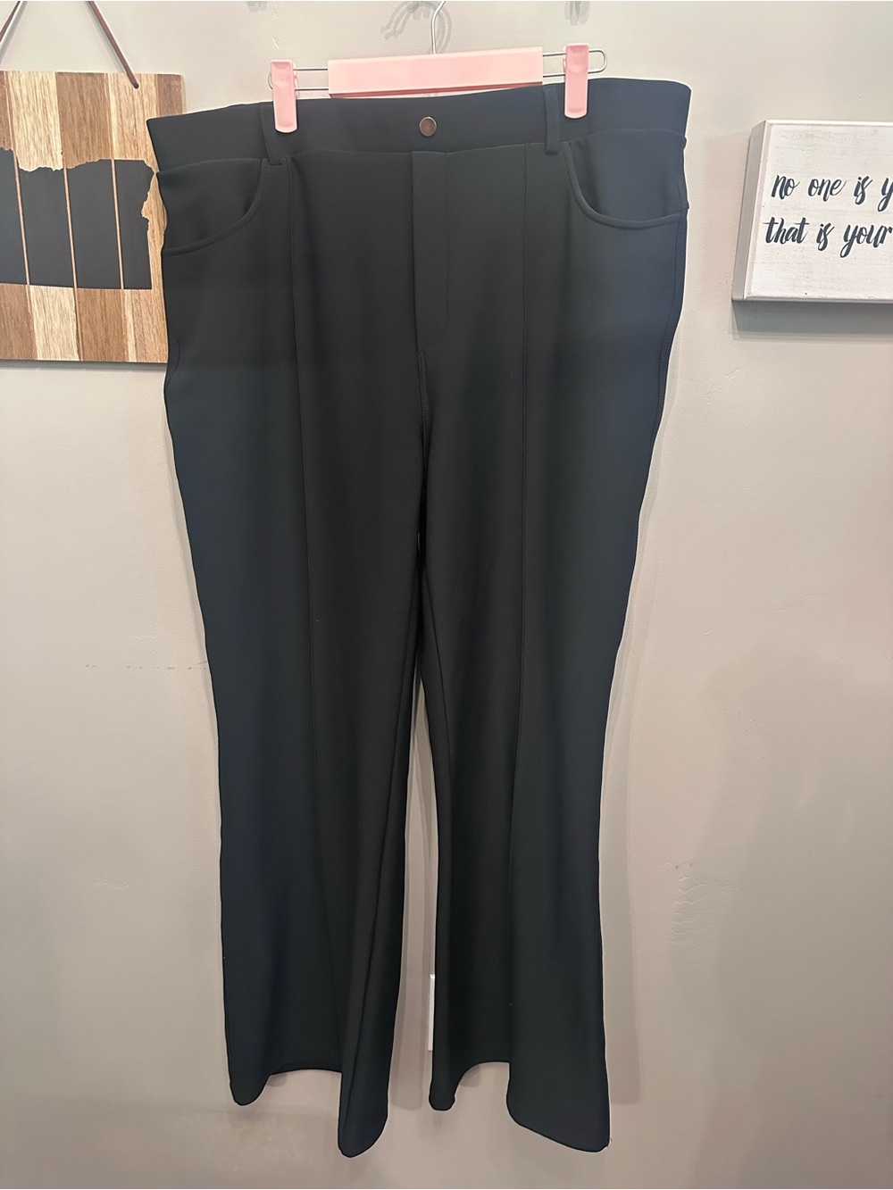 Women's Black Dress Pants - Classic Straight Leg